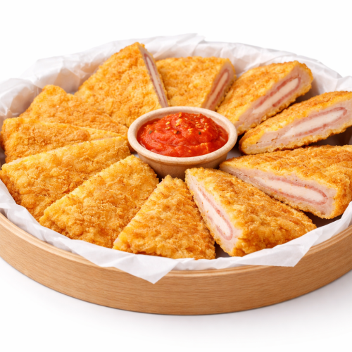 escalope de bacon y pollo