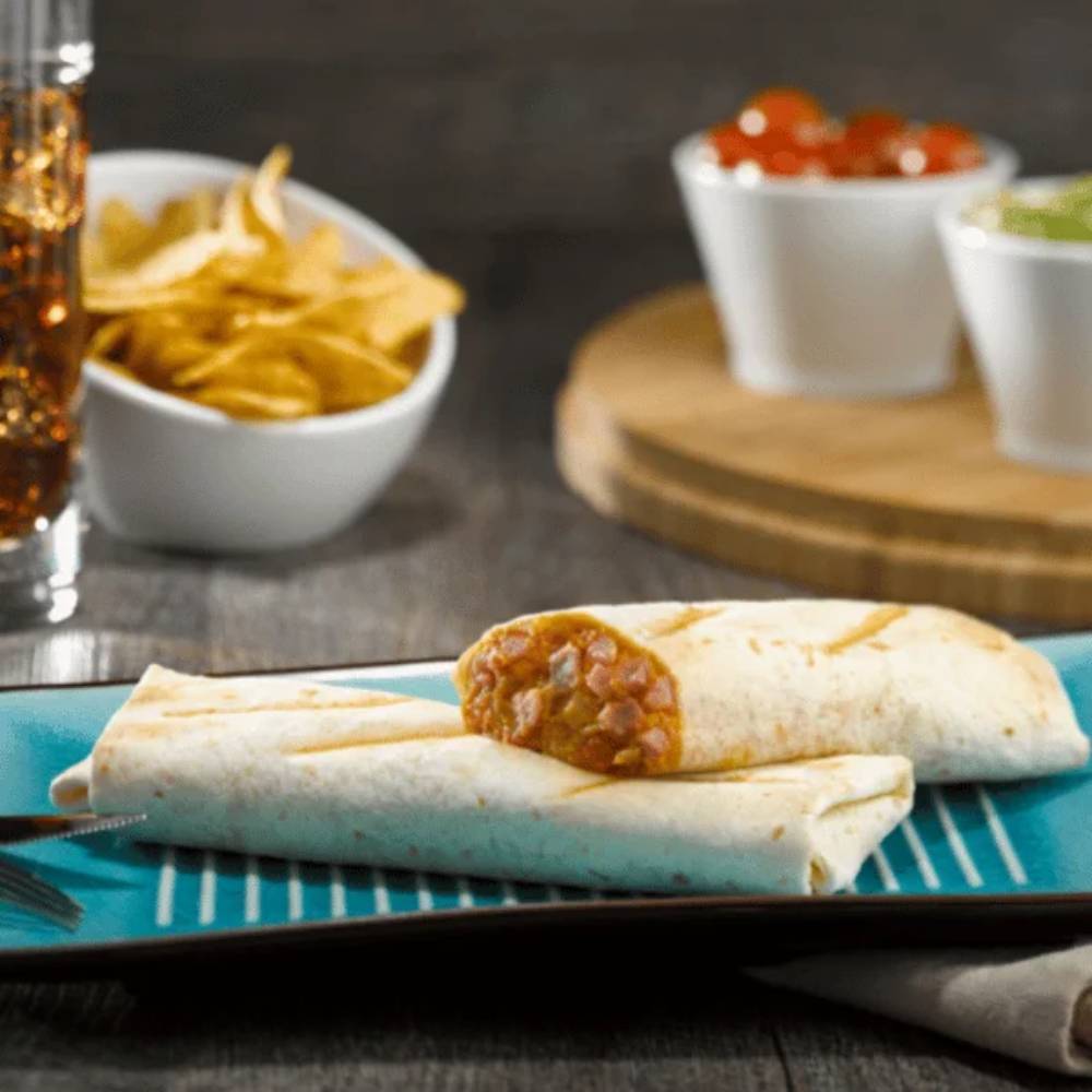 burritos de lacón y queso cheddar