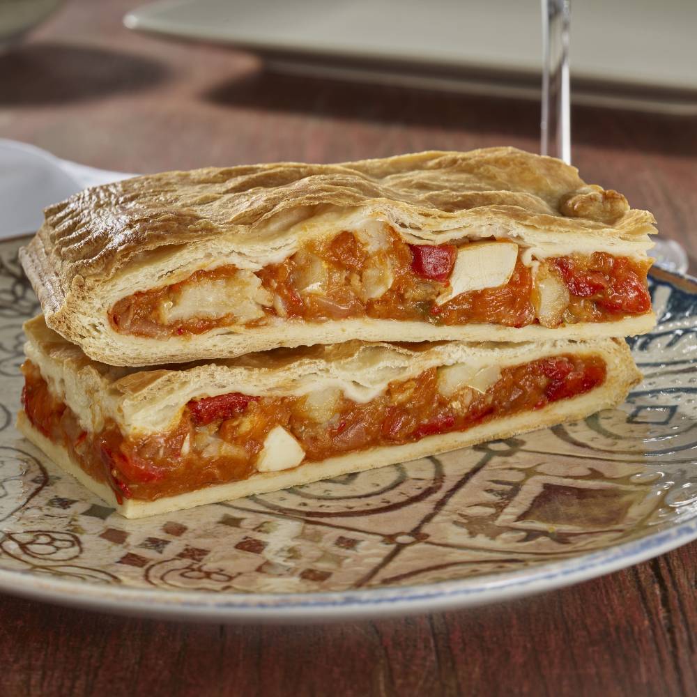 empanada de bacalao y asadillo