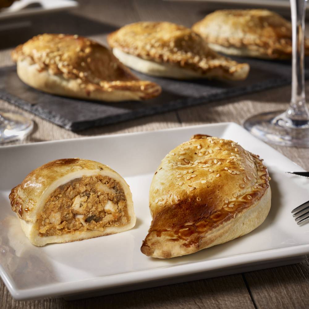 empanadilla de pollo y berenjena