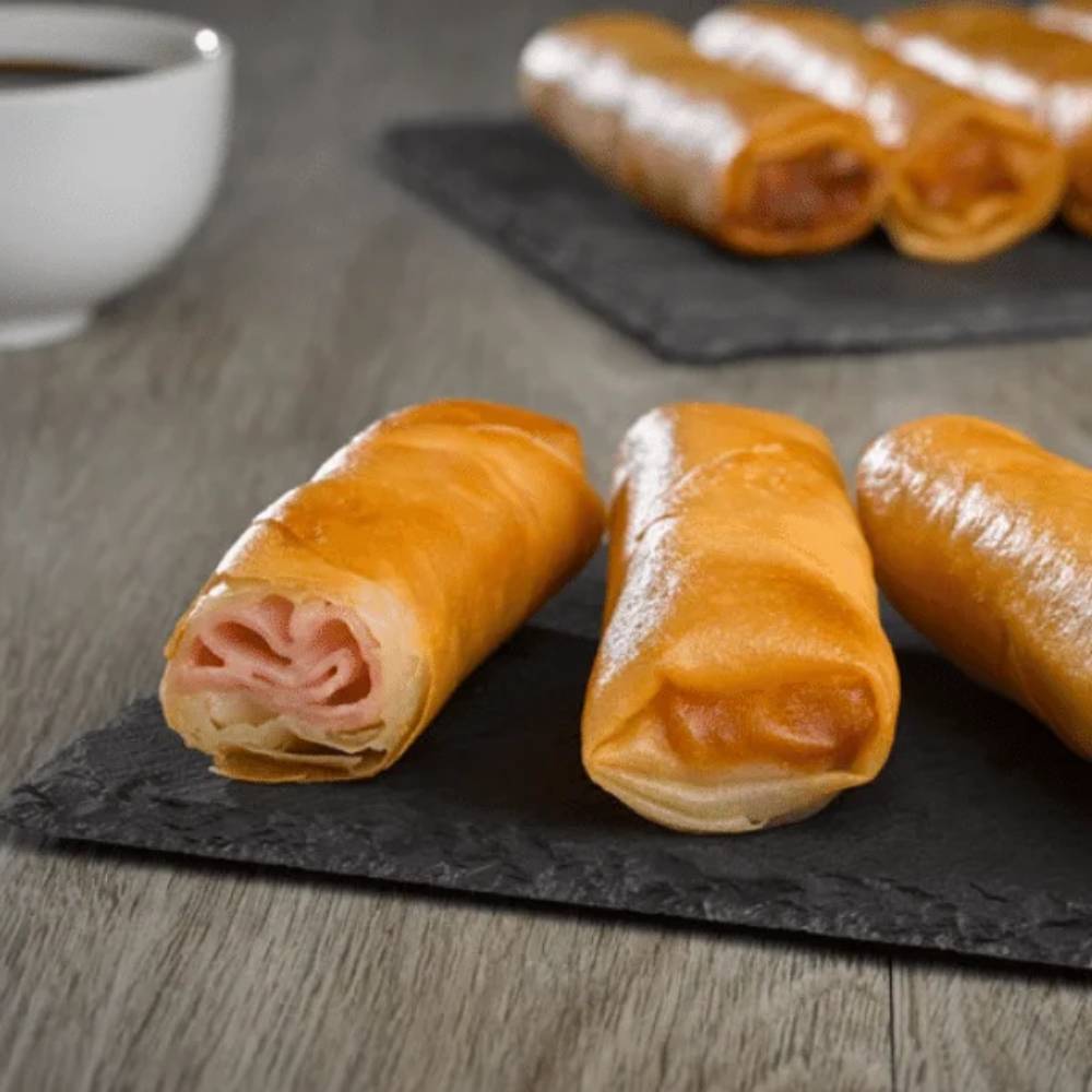 rollitos de jamón york y queso