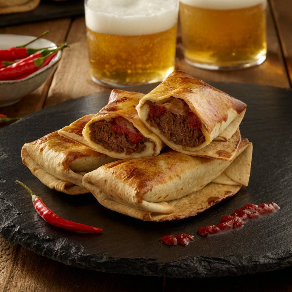 Tacos de carrillera con salsa sriracha