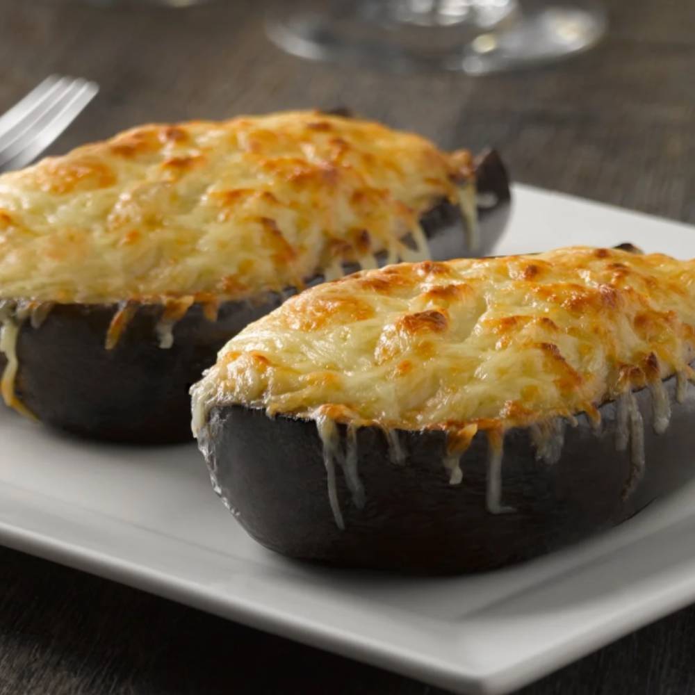 berenjena rellena de carne