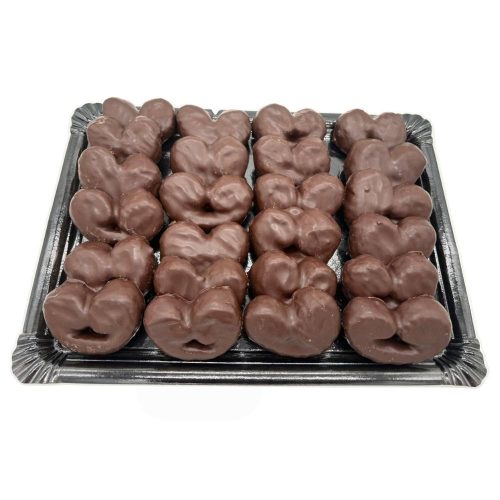 canelitas palmeras de chocolate en bandeja