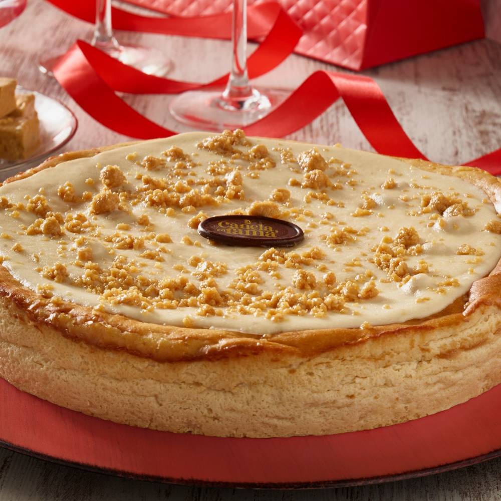 tarta cremosa turrón