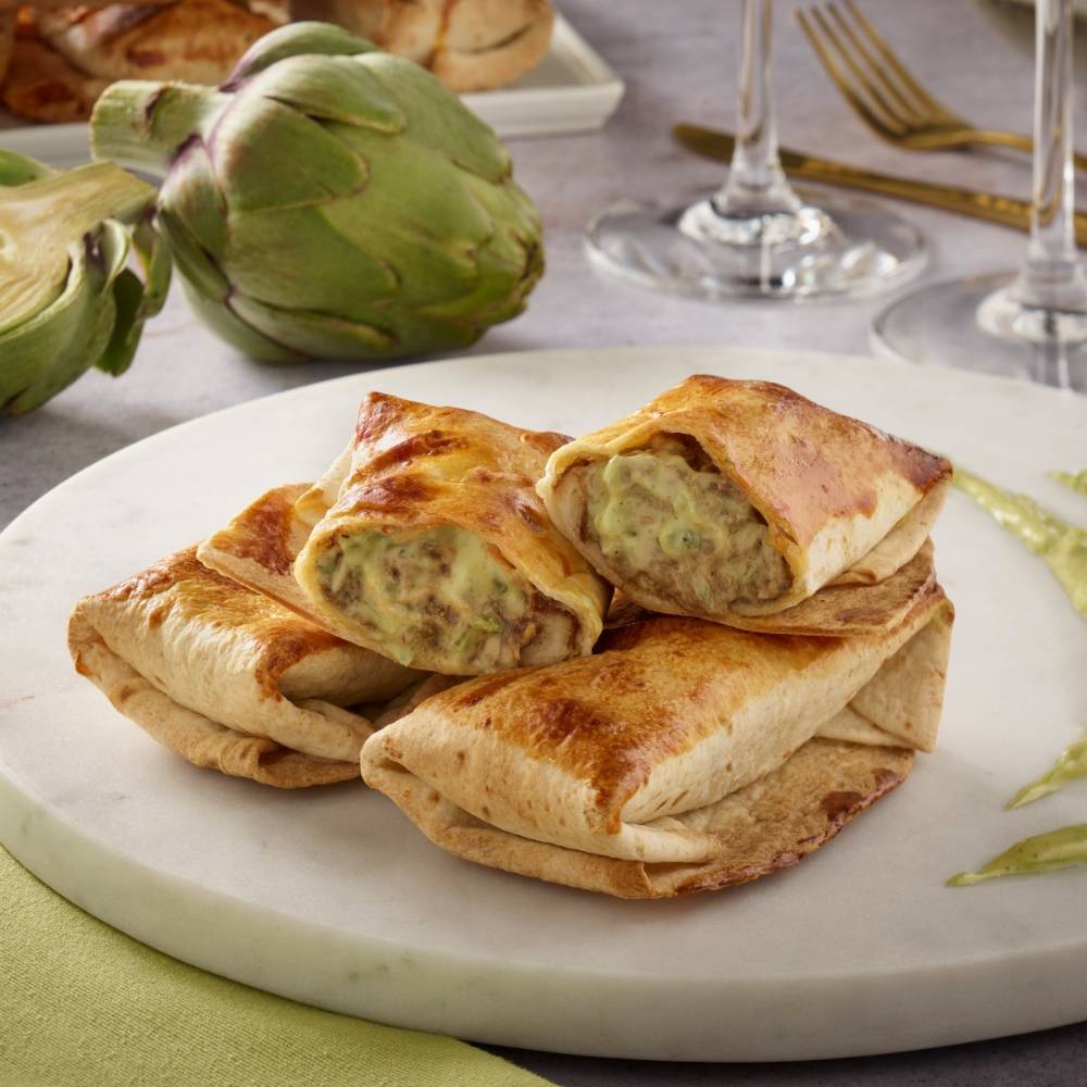 tacos de alcachofa canela en rama