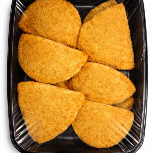 Bandeja Escalope de Bacon y queso (Bandeja granel)