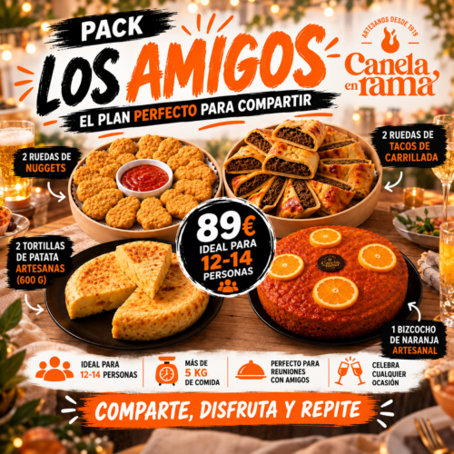 PACK LOS AMIGOS  12-14 PERSONAS